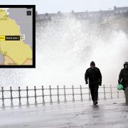 Storm Eunice is set to batter the North East tomorrow, as a yellow warning has been put in place for the region. Picture: PA MEDIA.