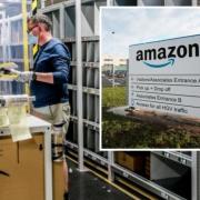 Thirty staff have allegedly been let go by Amazon Darlington in the last 48 hours. Pictures: NORTHERN ECHO and AMAZON.