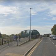 Emergency services were called to Haughton Road bridge in Darlington this morning