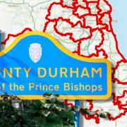 The parts of County Durham that could be merged into Bishop Auckland and Sedgefield