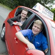 Neil Harrison of Exceed Driver Training with Mark Cullen, Business Link advisor