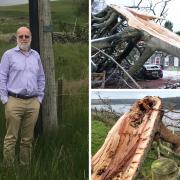 Nigel Day, from Harwood, Upper Teesdale, was left without power for eight days during Storm Arwen. Picture: NIGEL DAY and NORTHERN ECHO.