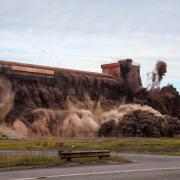 The Sinter Plant was demolished on Thursday night Picture: TEES VALLEY COMBINED AUTHORITY