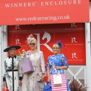 Redcar's Best-Dressed Lady Lesley Maude with runner-up Tracey Howell and third-placed Janet Hill. Picture: Peter Barron