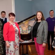 Andrea Flynn Enter CIC, Nicola Candlish of Performing Arts at Durham University; Skye Colledge, Gracie Flynn, Ashton Flynn, Jack Cornish of Enter CIC. Picture: DURHAM UNIVERSITY