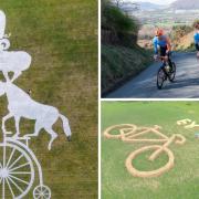 Giant land art entries are being encouraged for a competition to celebrate the Tour of Britain