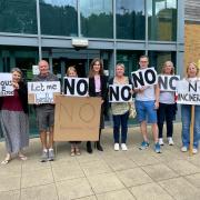 Objectors at a public inquiry into the waste incinerator proposed for Merchant Park, Newton Aycliffe. Picture: Gareth Lightfoot.