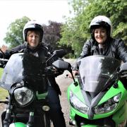 Liz Atkinson, left, and Tina Oxley - The Fairy Bikers. Picture: Peter Barron