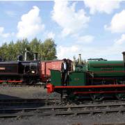 HISTORIC LOCOMOTIVE: Tanfield Railway volunteer Tom Hartley prepares Sir Berkeley for this weekend’s steam gala