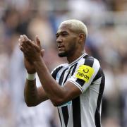 Joelinton applauds the Newcastle United fans in the wake of Saturday's season-opening win over Nottingham Forest