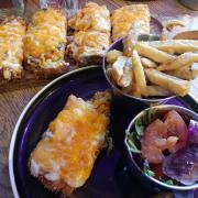 The classic parmo platter at Marshall's in Yarm