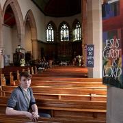 DETERMINED: 18-year old churchwarden Stephen Williams, believes his church’s chances of survival are strong, despite a congregation of eight