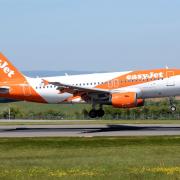 An Easy Jet flight landing into Newcastle suffered a bird strike on approach on Friday (May 26). File photo: An Easy Jet plane.