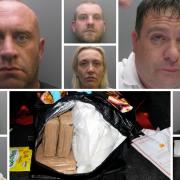 Members of a multi-million pound drugs gang have been locked up for more than 60 years. Pictures: DURHAM CONSTABULARY