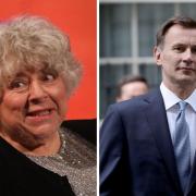 Miriam Margolyes and Jeremy Hunt. Picture: NORTHERN ECHO