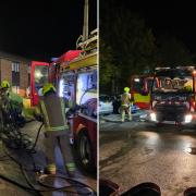 A fire at a Travelodge just outside York led to three separate fire services attending the scene. Pictures: BOB HOSKINS