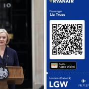 LEAVE FOR JS Ryanair offer Liz Truss a boarding pass to 'anywhere' after resignation
