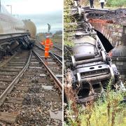 A major train route between Newcastle and Carlisle will be closed for 'several days' after a train derailed.