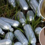 Nitrous oxide, or laughing gas or hippy crack, was discussed by councillors including Cllr Cathy Hunt and Craig Martin.