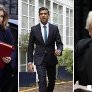 Penny Mordaunt, Rishi Sunak and Boris Johnson - the three MPs considered most likely to stand to be the next Prime Minister.