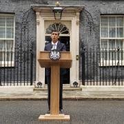 Rishi Sunak has delivered his first speech outside No10 Downing Street after becoming Prime Minister.