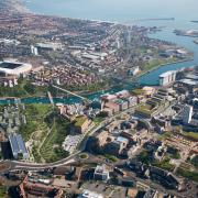 A view of Sunderland, specifically showing how Riverside Sunderland will look under new CGI imagery.