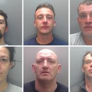 Offenders jailed at Durham Crown Court in last week, from top left, Ryan Patton, Ricklyee Smith and Paul Tomlinson, from bottom left, Demi Foster, Peter Breward and  Kenneth Chisholm     Pictures: DURHAM CONSTABULARY