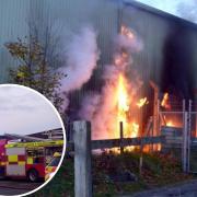 Emergency services were called to reports of a fire this week after a blaze broke out at a County Durham wholesale retailer Credit: GEOFF HILL
