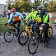 Alexander Walker, 16, of Sunderland, rode alongside Matt Baker MBE to raise money for Children in Need.
