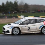 David and Katie Henderson took victory on a thrilling Winter Stages Rally at Croft