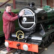 SPRUCE UP: Dave Foxton gets to work on the Neptune engine.
