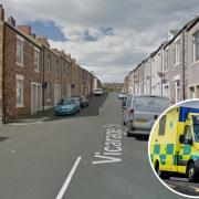 Three people have been taken to hospital with serious injuries after a suspected arson attack on a North East street early this morning Credit: GOOGLE