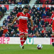 Tommy Smith plays a forward pass during Middlesbrough's weekend win over Millwall