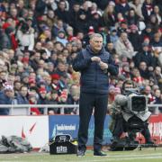 Tony Mowbray watches on from the sidelines during Sunderland's win over Middlesbrough
