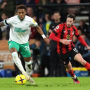 Joe Willock suffered a hamstring injury during Newcastle United's weekend draw with Bournemouth. Picture: STEVEN PASTON/PA WIRE