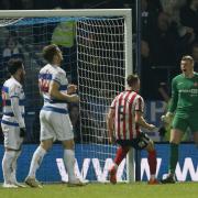 Anthony Patterson celebrates after saving Ilias Chair's penalty in Sunderland's 3-0 win at QPR