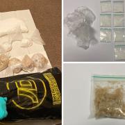 Bagged Ecstasy and Ketamine recovered by police in seizures in Newcastle   Picture: NORTHUMBRIA POLICE