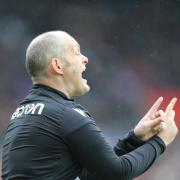 Alex Neil issues instructions during Stoke City's win at Sunderland