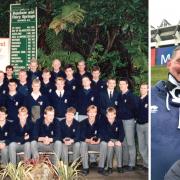 The 1988 Scottish Schools rugby squad on tour in New Zealand, and the late Doddie Weir alongside Andy Nicol at Murrayfield.