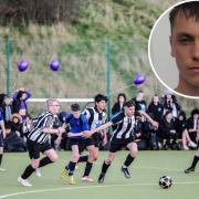 A football match was held yesterday by the friends and family of a North East teenager who sadly lost their life to knife crime Credit: STUART BOULTON