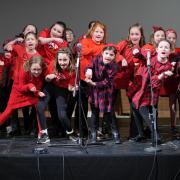 The victorious Hurworth Primary School singers