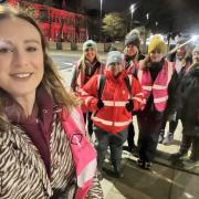 Beth McLean with her street watch volunteers