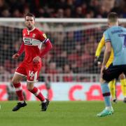 Jonny Howson looks to pick out a pass during Middlesbrough's defeat to Burnley on Friday
