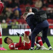Aaron Ramsey suffered an ankle injury in Middlesbrough's win over Norwich