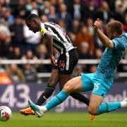 Alexander Isak scores Newcastle's fourth goal in their 6-1 thrashing of Tottenham