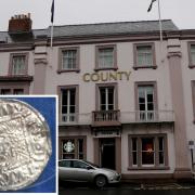 A rare 'Two Emperor' Anglo-Saxon coin seized at 'meeting'  at Royal County Hotel, in Durham, in May 2019                                           Picture: DURHAM CONSTABULARY/THE NORTHERN ECHO