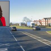 MP Mary Foy and the A690 junction