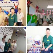 oronation decorations at North Tees and Hartlepool NHS Foundation Trus
