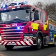 Fire crews were called out on Wednesday teatime to battle a fire in a corn field just off the A1.