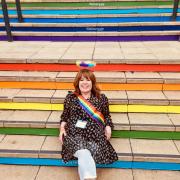 Mary Kelly Foy at Durham Pride